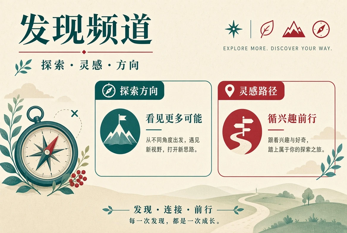 发现频道资讯导览主题图